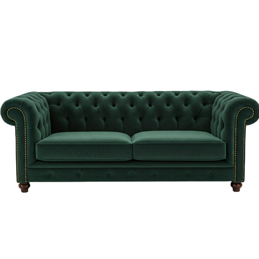Green Velvet Sofa